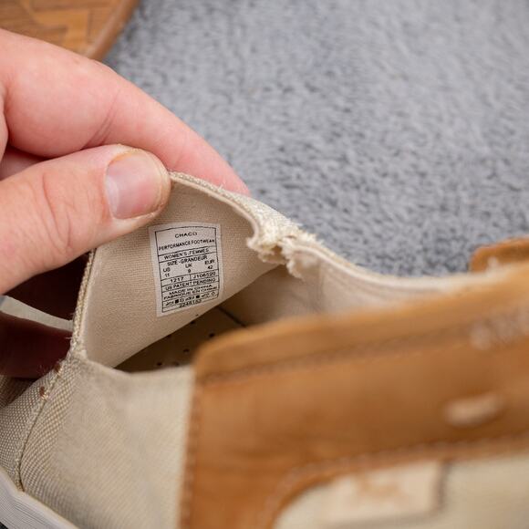 Chaco Ionia J106520 Canvas Loafer Flat Slip On Shoes - US Women’s 11 - Beige - Picture 6 of 10